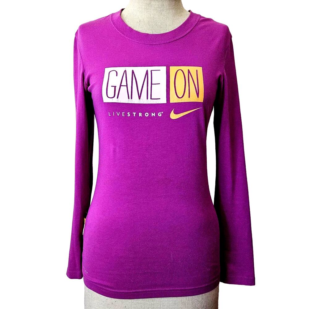 Nike Livestrong Long Sleeve Dri-Fit Cotton Tee Size XS